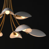 Maris Multi-Tier Chandelier White/Natural Aged Brass by Maxim Lighting