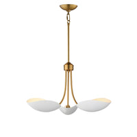 Maris Pendant White/Natural Aged Brass by Maxim Lighting