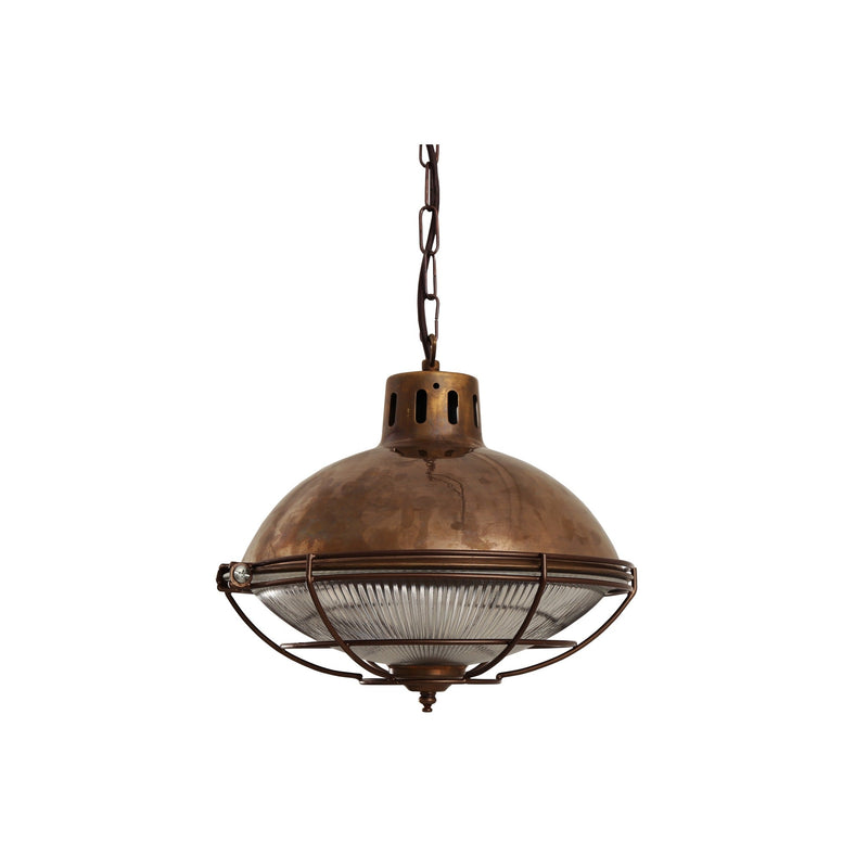 Marlow Cage Pendant - Antique Brass