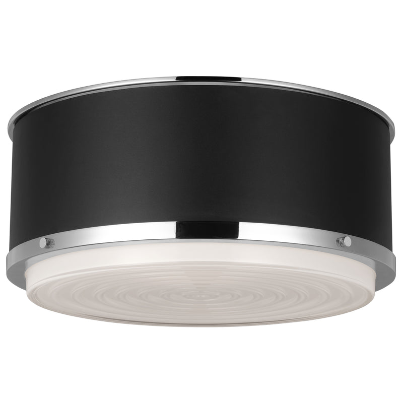 Marlowe Flush Mount Medium Polished Nickel By Visual Comfort Studio
