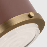 Marlowe Small Flush Mount Time Worn Brass By Visual Comfort Studio - Detailed View2