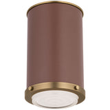 Marlowe Small Flush Mount Time Worn Brass By Visual Comfort Studio