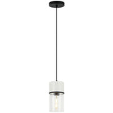 Marmor Pendant Light Small Matte Black White Marble By Matteo