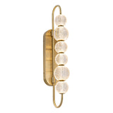Marni Wall Lamp Natural Brass By Alora Side View