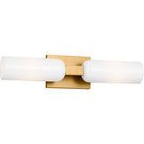 Maroux Wall Sconce — 21", Milk, Burnished Brass | Burnished Brass