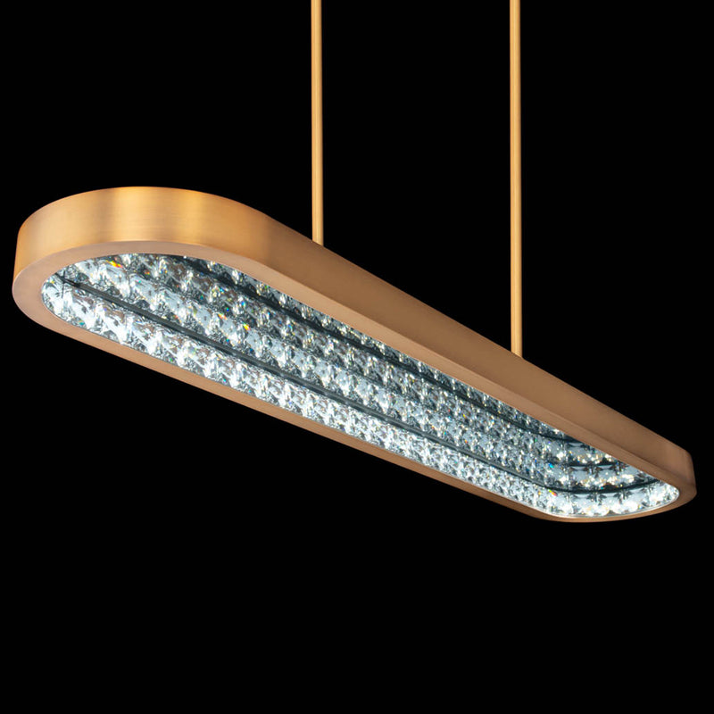 Marquis Linear Suspension Light Aged Brass By Schonbek Beyond