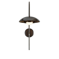 Marrakesh Arc Wall Light - Antique Brass & Sapphire Blue