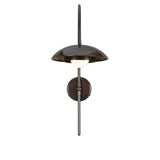 Marrakesh Arc Wall Light - Antique Brass & Sapphire Blue