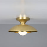 Marrakesh Ceiling Light Satin Brass & Sage Green