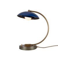 Marrakesh Table Lamp - Antique Brass & Sapphire Blue