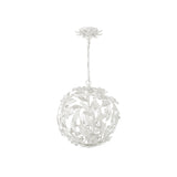 Marselle Orb Chandelier 16.5" Matte White