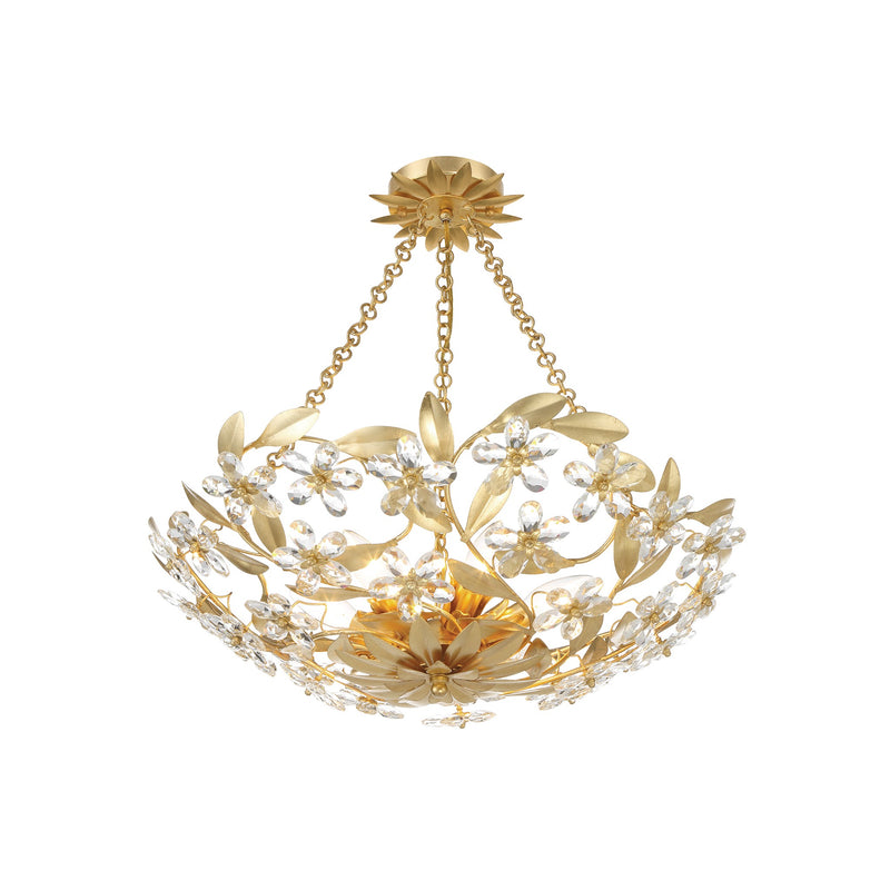 Marselle Semi-Flush Mount 24'' Antique Gold