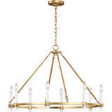 Marston Chandelier — 32 3/4", Burnished Brass