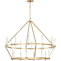Marston Tier Chandelier — 45", Burnished Brass
