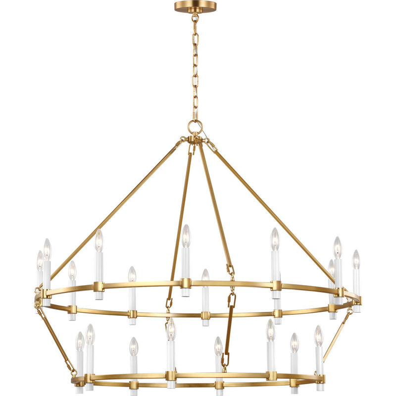 Marston Tier Chandelier — 45", Burnished Brass