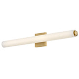 Marti LED Vanity - Large, Lacquered Brass