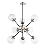 Maru Chandelier 28 Inch Chrome Clear
