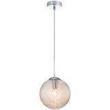 Maruna Pendant Light Chrome Cognac Glass By Matteo