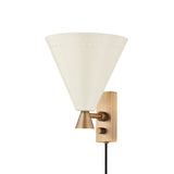 Marvin Plug-in Sconce - Patina Brass with Soft Sand by Troy Lighting