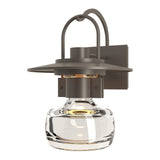 Mason Coastal Outdoor Wall Sconce - Large Coastal Dark Smoke-Hubbardton Forge