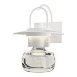 Mason Coastal Outdoor Wall Sconce Large in Coastal White by Hubbardton Forge