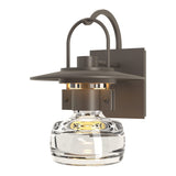 Mason Coastal Outdoor Wall Sconce - Medium Coastal Dark Smoke-Hubbardton Forge