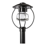 Mason Outdoor Post Lantern, shown in Coastal Black, by Hubbardton Forge