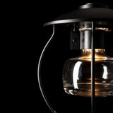 Mason Outdoor Post Lantern detail in Coastal Black, by Hubbardton Forge