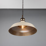 Matlock Pendant - Antique Brass / Vanilla Cream