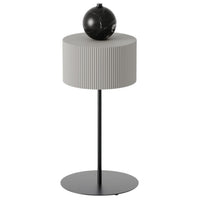 Metal Black-Black Curn Table Lamp by Aromas