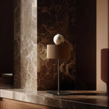 Matt Black-White Curn Table Lamp by Aromas