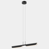 Matt Black Flo PL2 Linear Suspension by Seed Design