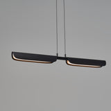 Matt Black Flo PL2 Linear Suspension by Seed Design
