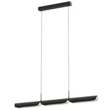 Matt Black Flo PL3 Linear Suspension by Seed Design