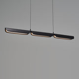 Matt Black Flo PL3 Linear Suspension by Seed Design