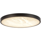 Matte Black 12inch Evelyn Flush Mount by Alora Lighting