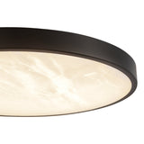Matte Black 12inch Evelyn Flush Mount by Alora Lighting Details