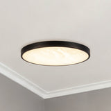 Matte Black 12inch Evelyn Flush Mount by Alora Lighting