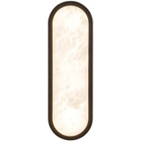 Matte Black/Alabaster 16inch Evelyn Wall/Vanity Light by Alora Lighting