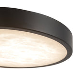 Matte Black 7inch Evelyn Flush Mount by Alora Lighting Details