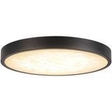 Matte Black 9inch Evelyn Flush Mount by Alora Lighting