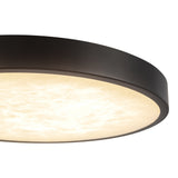 Matte Black 9inch Evelyn Flush Mount by Alora Lighting Details