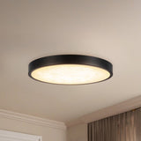 Matte Black 9inch Evelyn Flush Mount by Alora Lighting