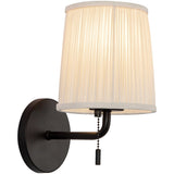 Matte Black/White Linen 6inch Scout Wall/Vanity Light by Alora Lighting