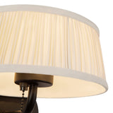 Matte Black/White Linen 8inch Scout Wall/Vanity Light by Alora Lighting Details