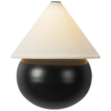 Matte Black/White Linen Rowan Wall/Vanity Light by Alora Lighting