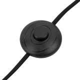 Matte Black/White Linen Sloan Floor Lamp by Alora Lighting Details