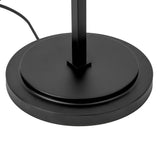 Matte Black/White Linen Sloan Floor Lamp by Alora Lighting Details