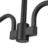 Matte Black/White Linen Sloan Linear Pendant by Alora Lighting Details