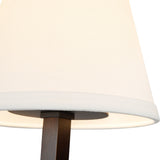 Matte Black/White Linen Sloan Linear Pendant by Alora Lighting Shade Details